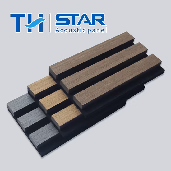 Aku Panel Panel acústico de listones de madera, tiras de madera con fieltro para mascotas, para decoración de pared de oficina, hotel, Akupanel